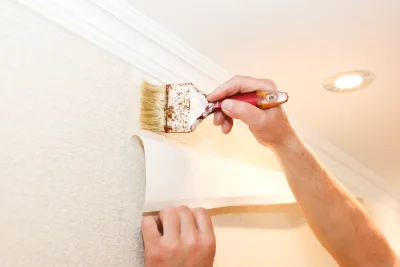 Pose de papier peint à Épinouze — revêtements muraux et toiles de verre